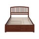 preview thumbnail 15 of 84, Richmond Solid Wood Platform Bed with Footboard & Twin XL Trundle