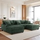 preview thumbnail 5 of 153, 118.4"W Plush Modular Sectional Sofa with Pillows