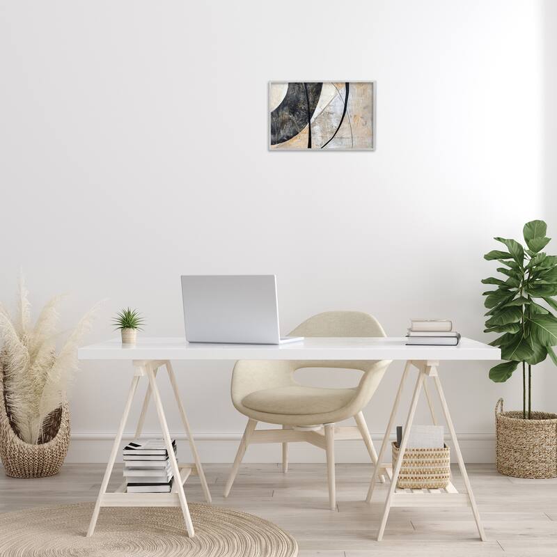 Stupell Arched Urban Abstract Framed Giclee Art Design By LSR Creative Studio