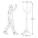 preview thumbnail 4 of 16, Tree-branch Rubberwood Freestanding Coat Rack with 8 Hooks - 24.5"W x 70.87"H