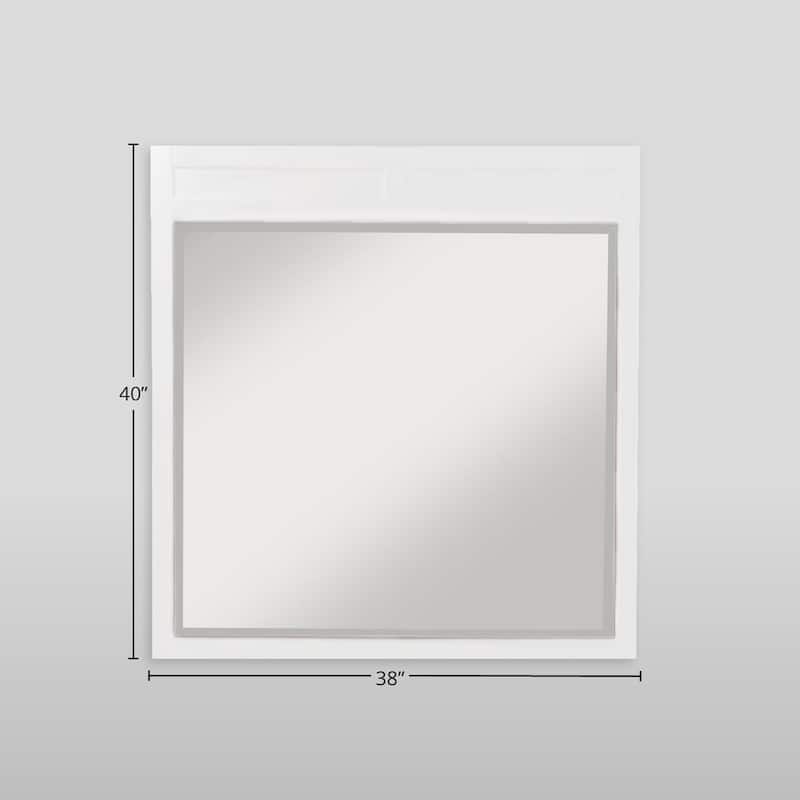 Carmel Mirror, White