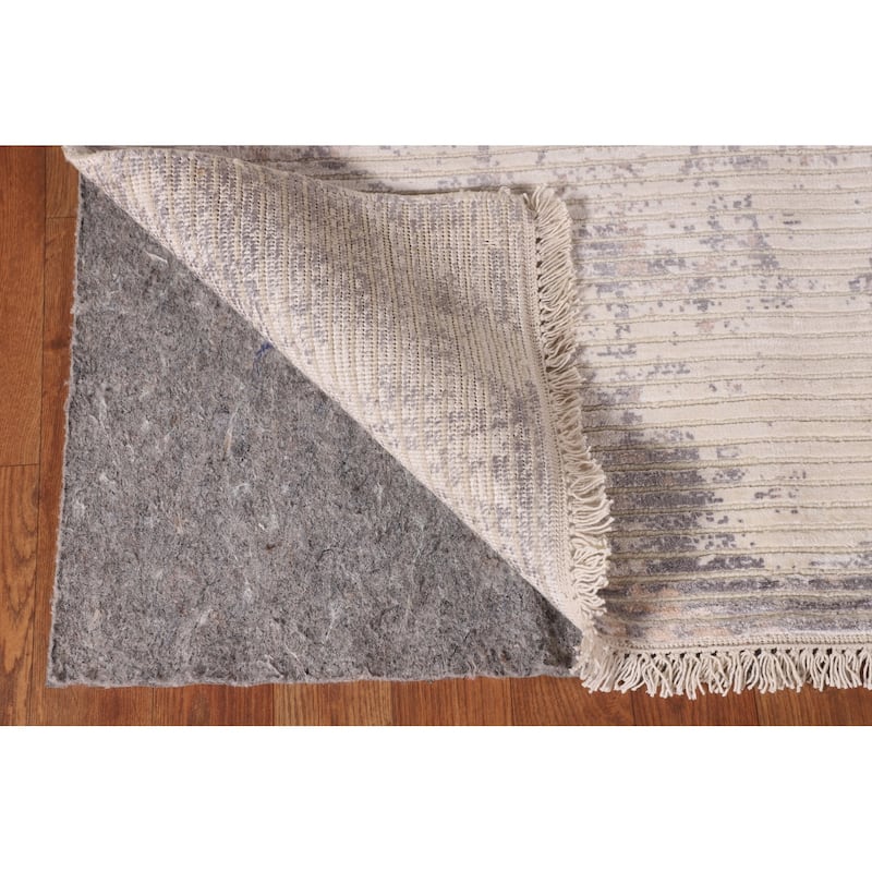 Abstract Modern Area Rug Hand-Knotted Contemporary Wool Carpet - 6'7"x 9'9"