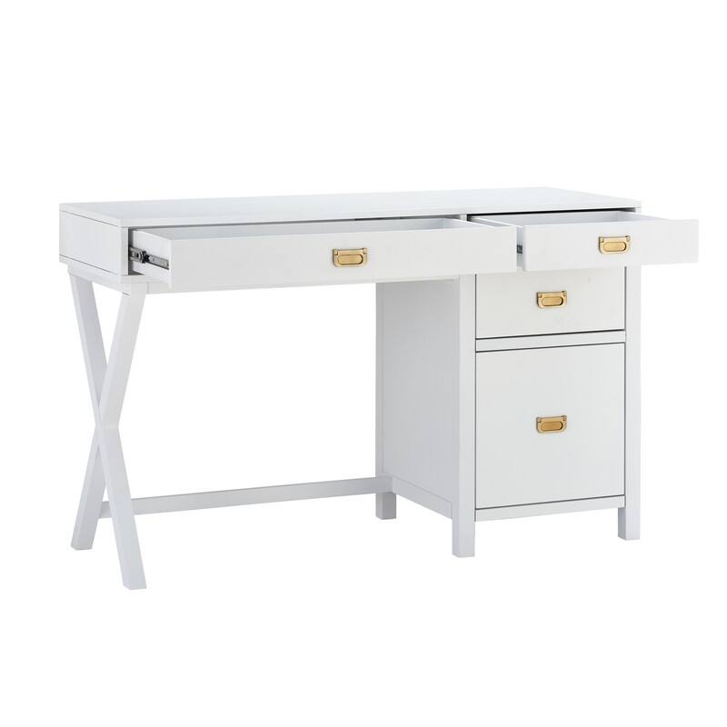 Linon Poppy Side Storage Desk