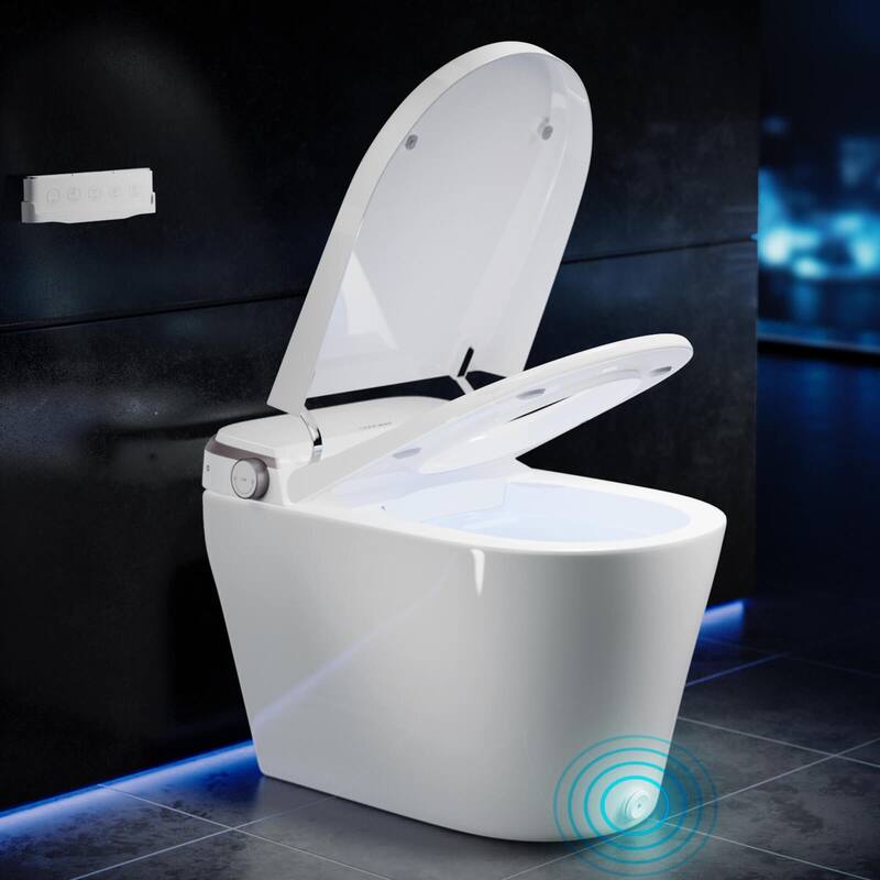 Costway Smart Toilet Elongated Bidet Toilet with Adjustable Heated - See Details