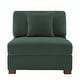 preview thumbnail 26 of 132, Corduroy Couch Modular Sectional Sofa with Pillows Armless - Hunter Green