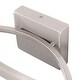 preview thumbnail 8 of 9, 26.6 in. 4-Light Curved Brushed Nickel Modern/Contemporary LED Vanity Light Bar - 26.6"W