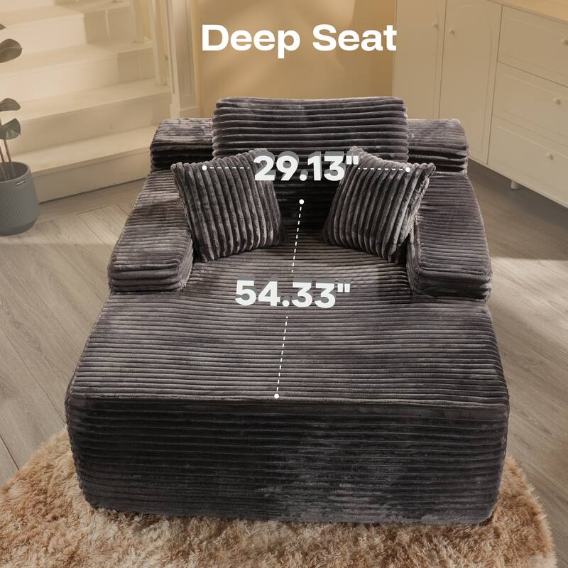 ​​OVIOS Modern Minimalist No-Assembly Living Room Set​