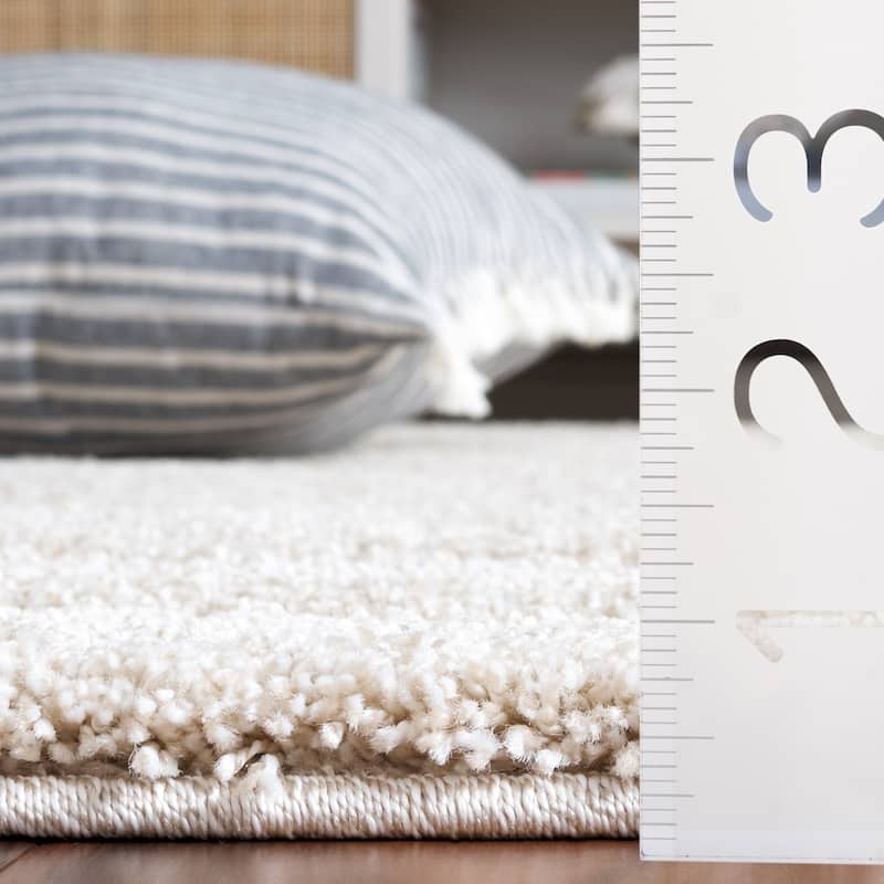SAFAVIEH Florida Shag Carlinde Border 1.2-inch Thick Rug