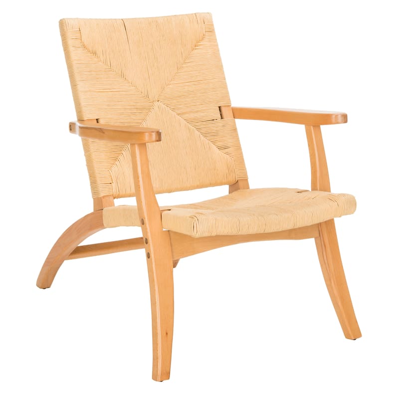 SAFAVIEH Takeyuki Natural Accent Chair - 33.5" x 24" x 31.9" - 33Wx24Dx32H