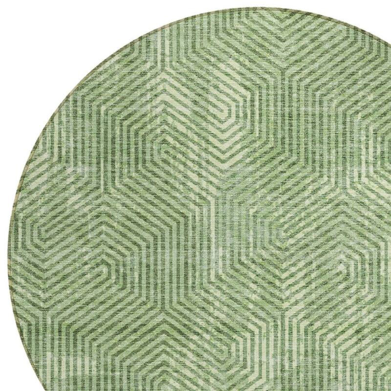 HomeRoots Geometric Transitional Rectangle Outdoor Rug