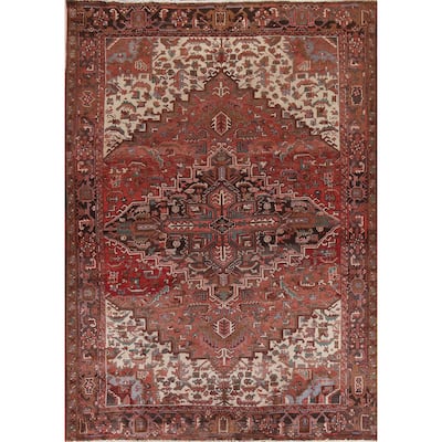 Vegetable Dye Heriz Persian Dining Room Area Rug Wool Hand-knotted - 7'11" x 10'1"