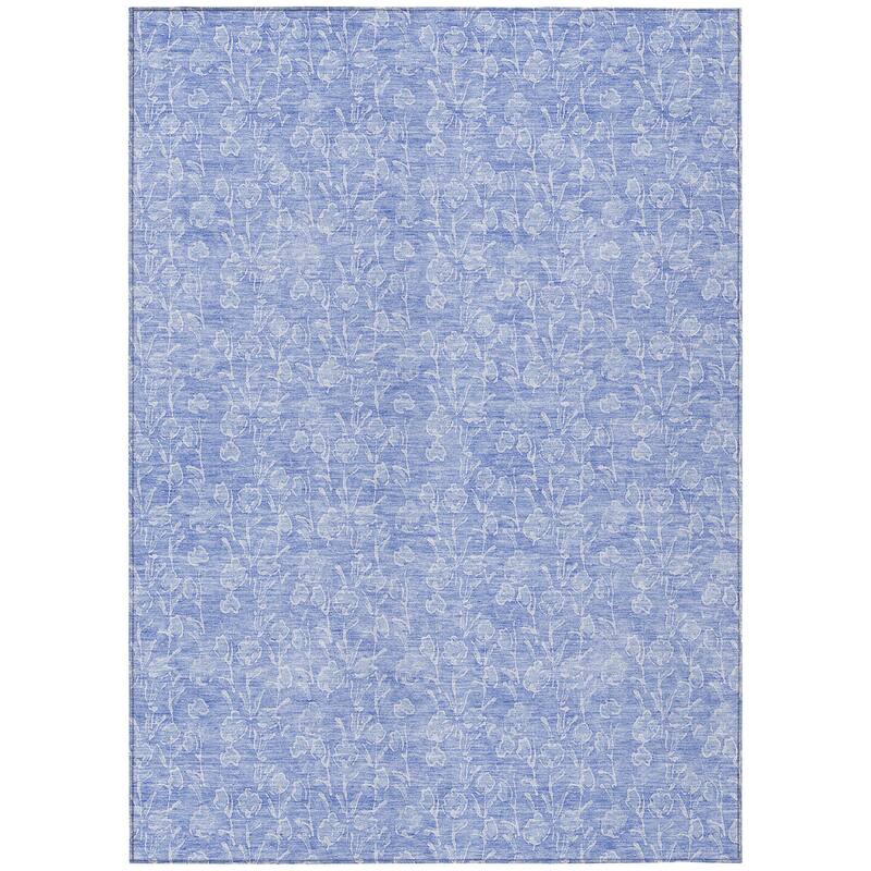 HomeRoots Floral Transitional Rectangle Outdoor Rug