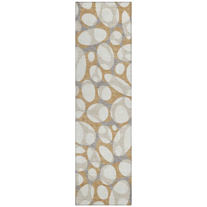 Machine Washable Indoor/ Outdoor Contemporary Saline Chantille Rug