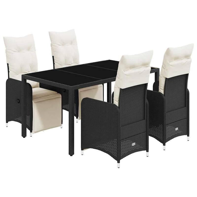 vidaXL Bistro Set Black - 21.5 x 23.0 x 36.2