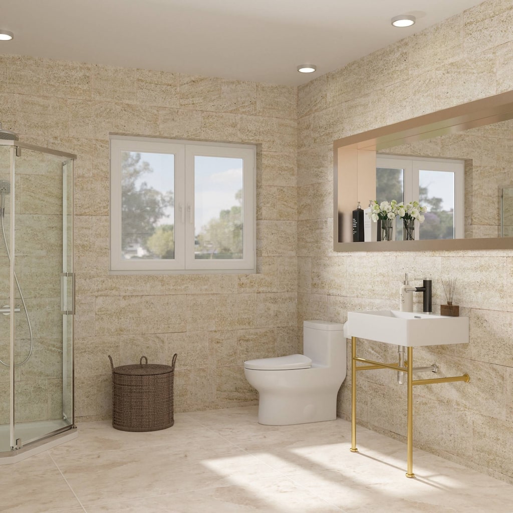 Freestanding Bathroom Vanity with Ceramic Sink