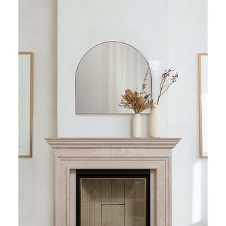 Allan Andrews Stainless Steel Framed Wall Mirror, Van Buren Collection