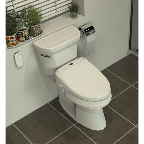 Soft Close and Heated Smart Bidet Toilet Seat for Elongated Toilets