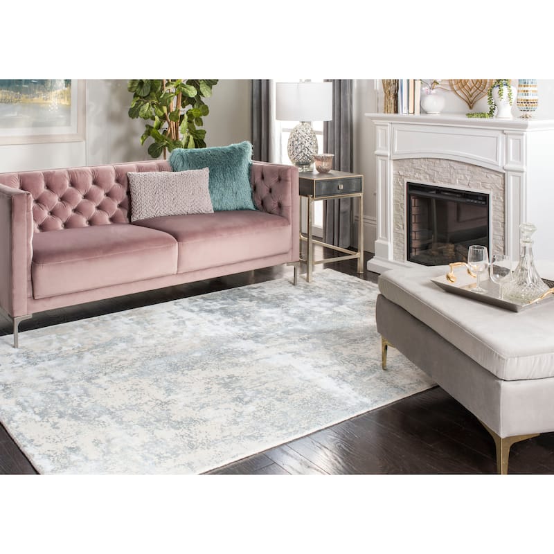 SAFAVIEH Handmade Mirage Gergina Modern Abstract Viscose Rug