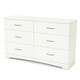 preview thumbnail 21 of 32, South Shore Step One 6-Drawer Double Dresser