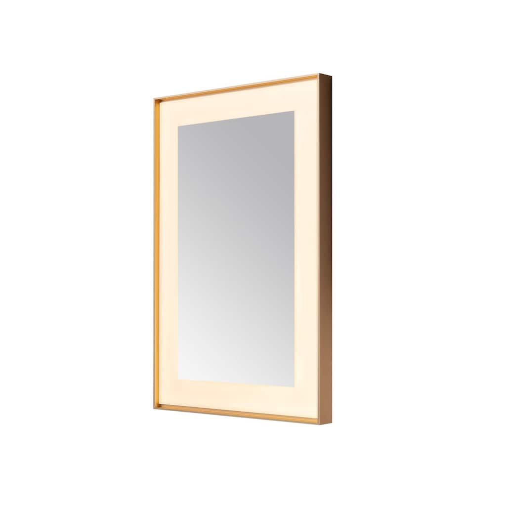 Lexington LED Lighted Slim Frame Mirror, Defogger, 3 Color Temperature Lighting, Wall Mount Vertical or Horizontal Installation
