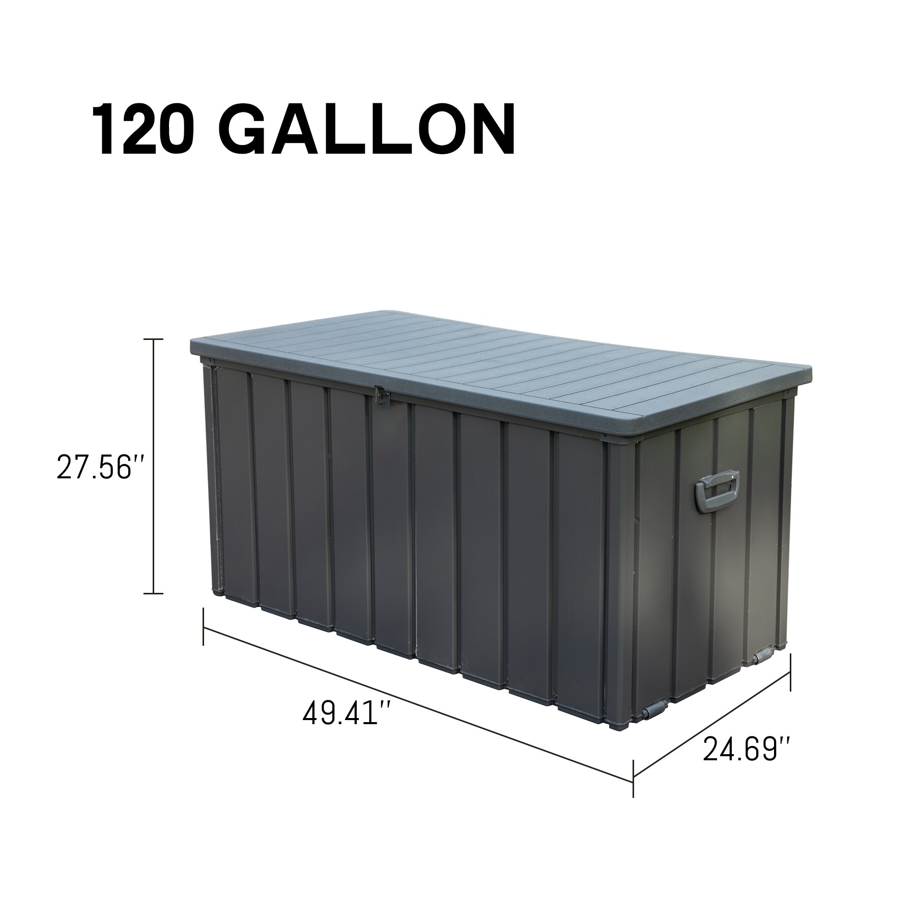 120 Gallon Outdoor Storage Deck Box Waterproof,Large Patio Storage