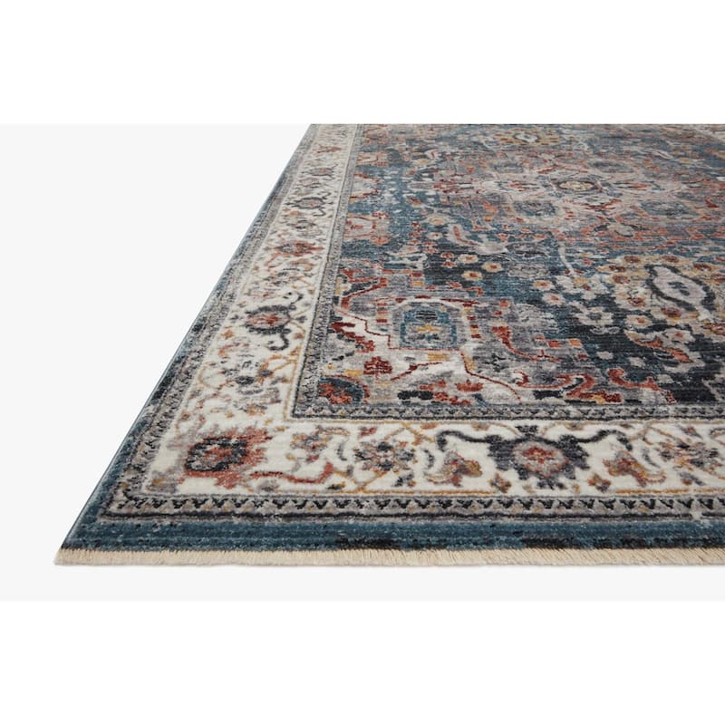 Alexander Home Hondo Traditional Medallion Border Area Rug