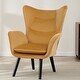 preview thumbnail 84 of 92, Upholstered Wingback Armchair Leisure Accent Chair, Single - 40.55" H x 28.34" W x 33.1" D