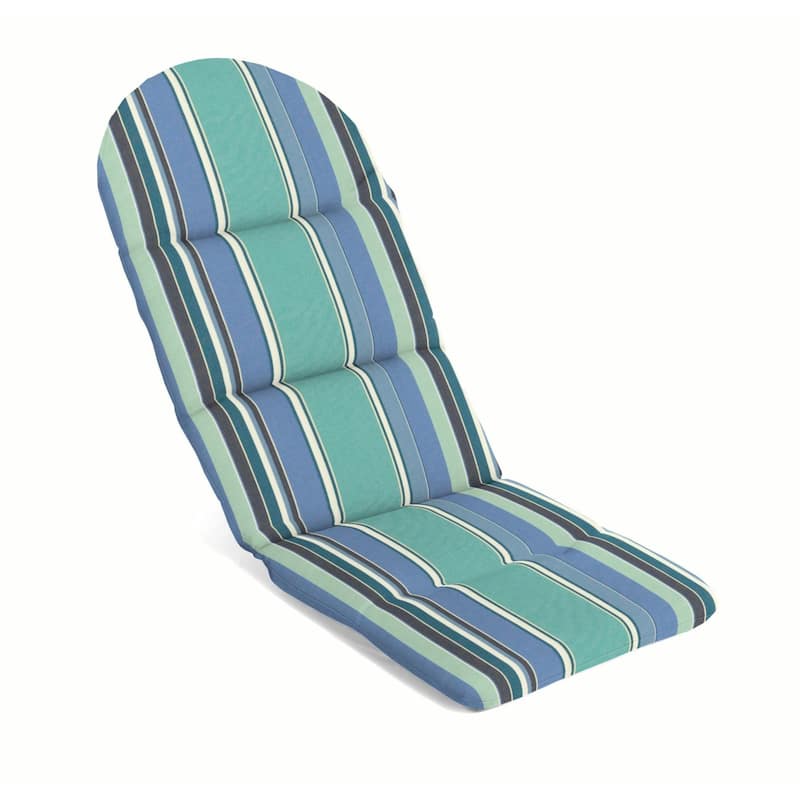Sunbrella Solid Fabric 1-Piece Outdoor Adirondack Chair Cushion, 20.5"W x 49"L - Dolce Oasis