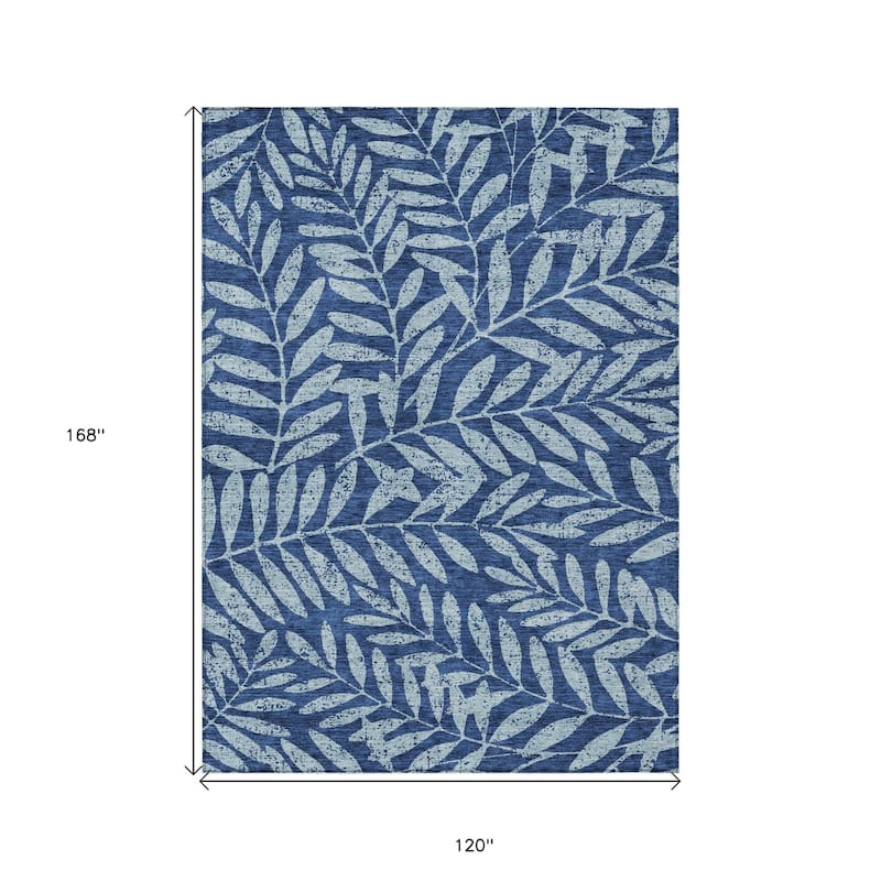 HomeRoots Floral Transitional Rectangle Outdoor Rug