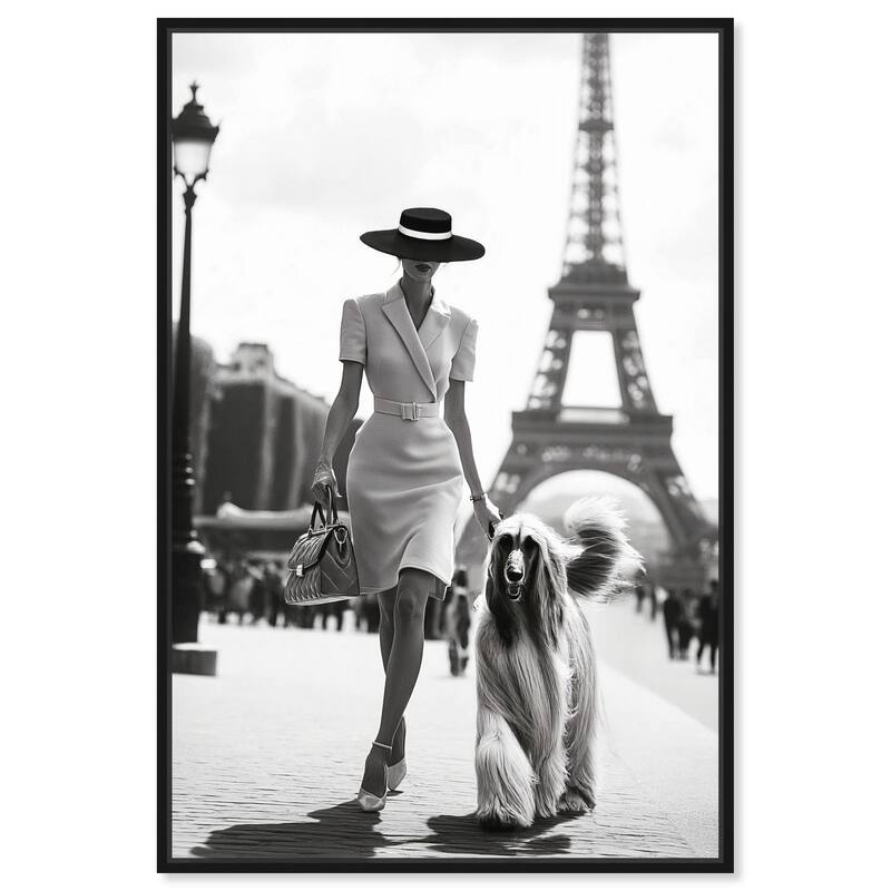 Fashionable Locks Noir Canvas by Art Remedy - Black - 30" x 45"