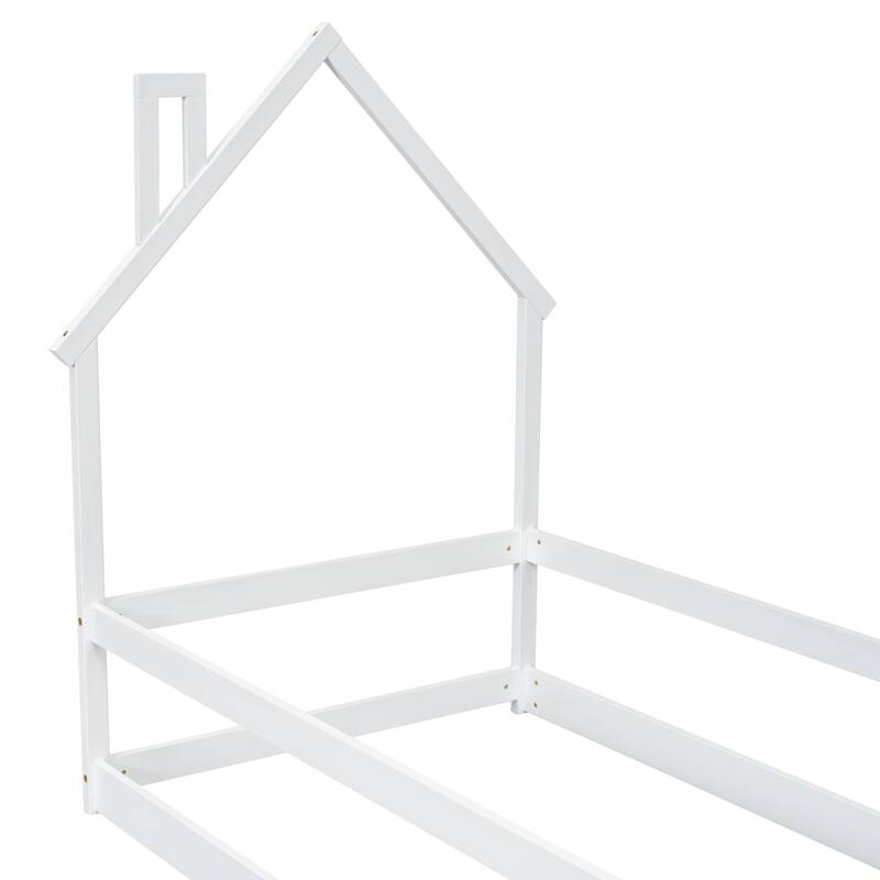 Twin Size Wood bed with Fences