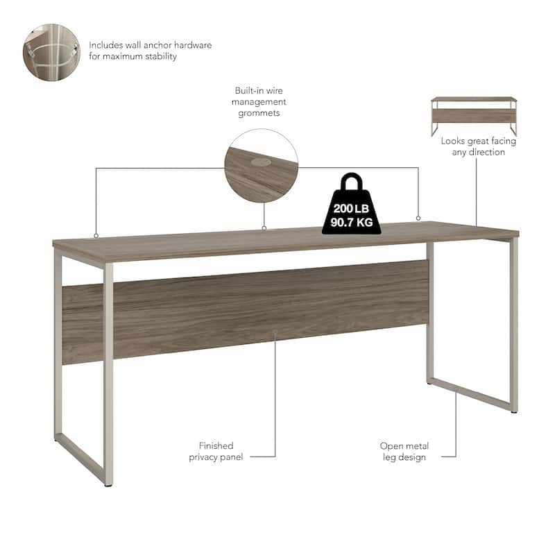 Hybrid 72W x 24D Computer Table Desk by Bush Business Furniture