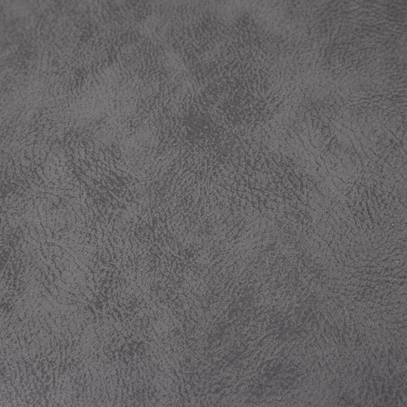 INK+IVY Adams Grey Faux Leather Swivel Counter Stool