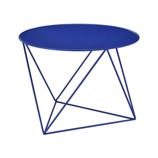 ACME Epidia Round Accent Table in Blue Bed Bath & Beyond 32090922