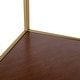 preview thumbnail 24 of 32, Kate and Laurel Melora Glam Metal and Wood 5-tier Corner Wall Shelf