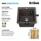 preview thumbnail 42 of 146, KRAUS Bellucci Workstation Topmount Drop-in Granite Kitchen Sink