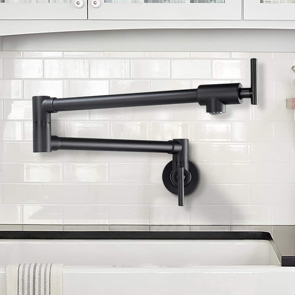 YASINU Contemporary 2-Handle Wall Mounted Pot Filler