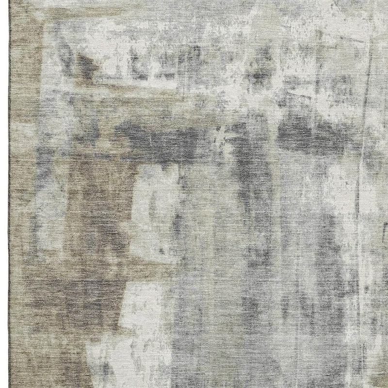 HomeRoots Abstract Transitional Rectangle Area Rug - 9' X 12'