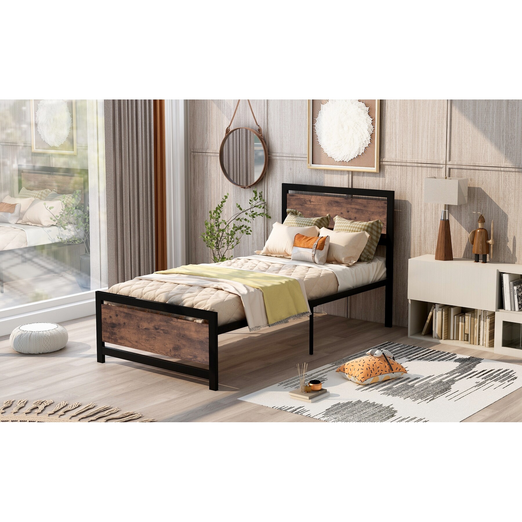 Industrial twin bed frame sale