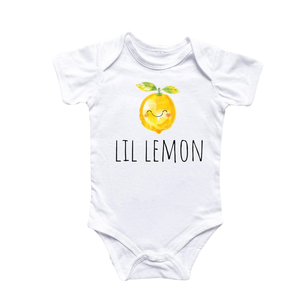 Little Lemon - Baby Boy Girl Clothes Infant Bodysuit Funny Cute Newborn
