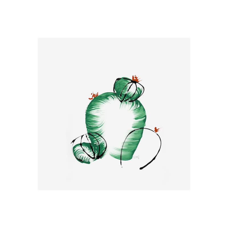 Cactus III (20 x 20) Canvas Art Print - Small
