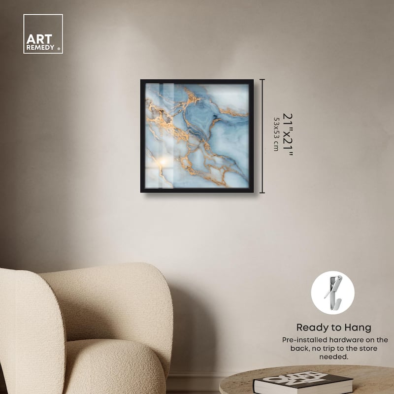 Azure Veins Shadowbox by Art Remedy