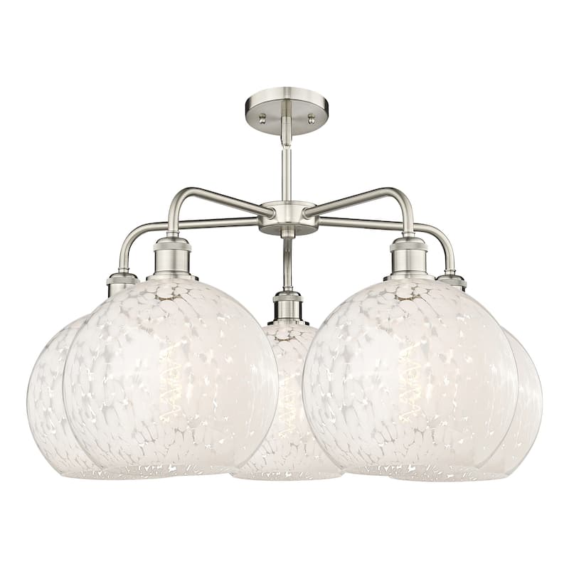 Innovations Lighting 516-5C-18-28-White Mouchette-Indoor Chandelier