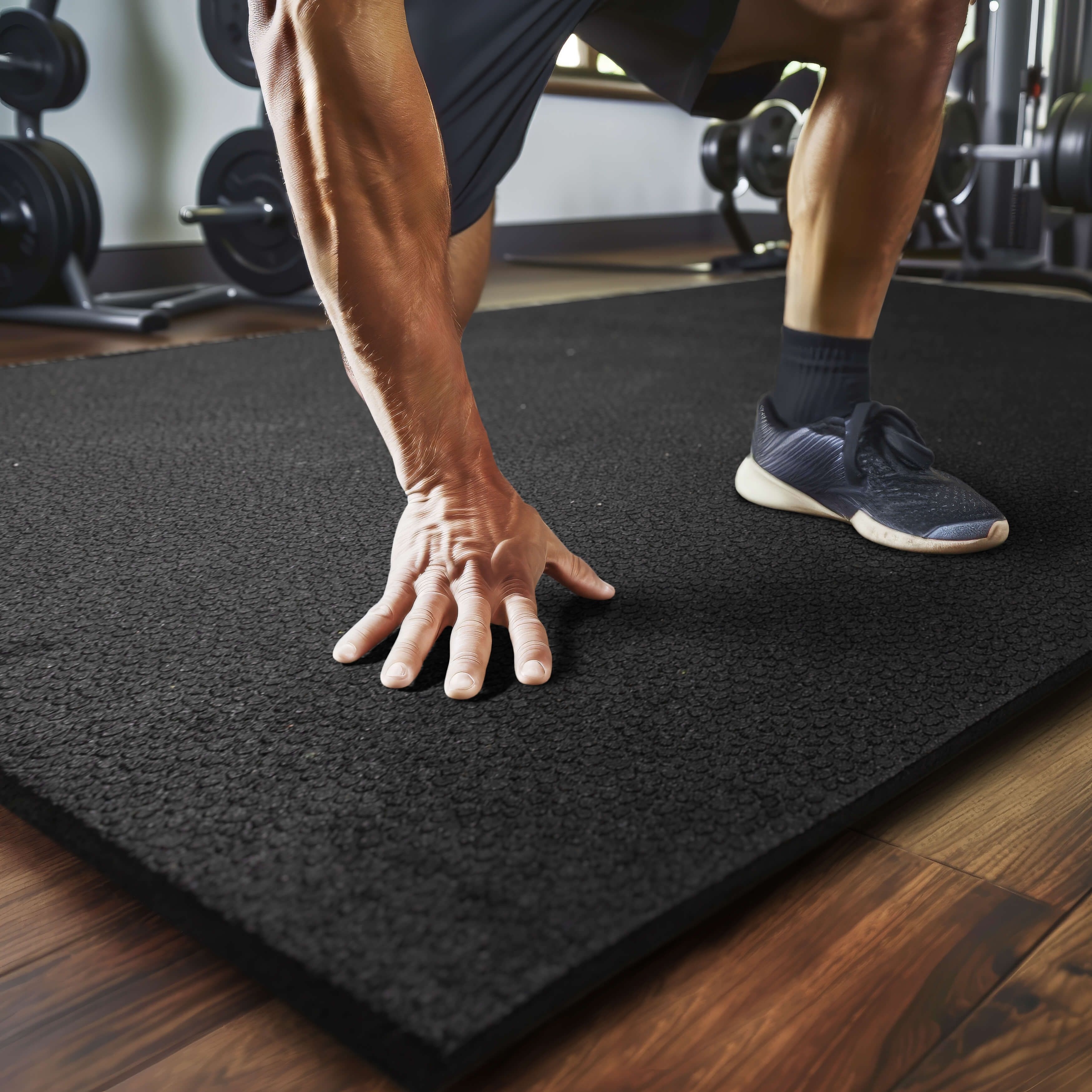 Mohawk Home Exercise Gym Floor All Purpose Rubber Mat - Bed Bath