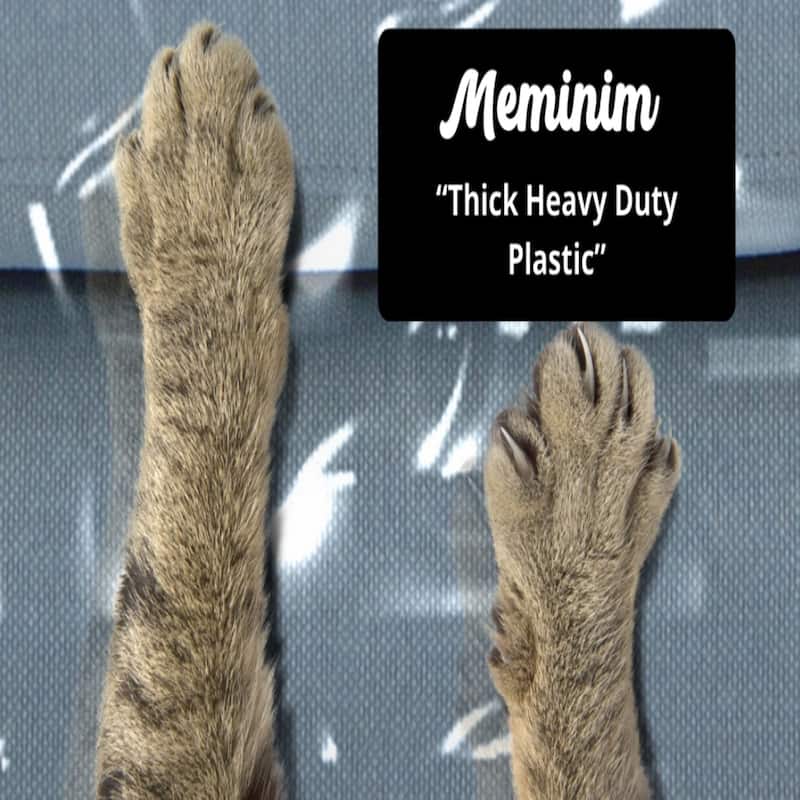 Heavy Duty Pet-Proof Sofa Cover，Clear Viny Scratch Protector for Cats/Dogs, Waterproof & Tear-Resistant for Moving/Storage
