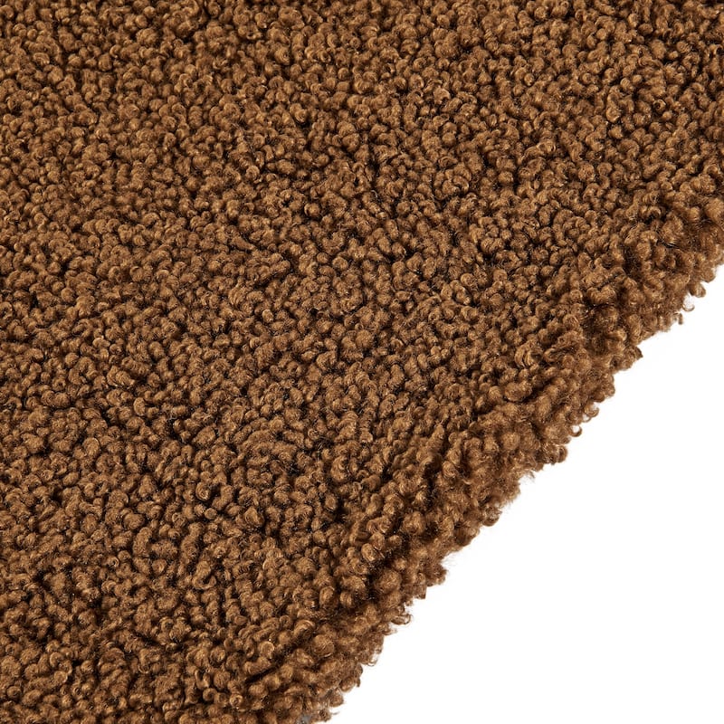 HiEnd Accents Teddy Textured Boucle Plush Throw Blanket