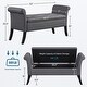 preview thumbnail 6 of 26, Yaheetech Modern Fabric Tufted Storage Bench with Cushioned Ottoman