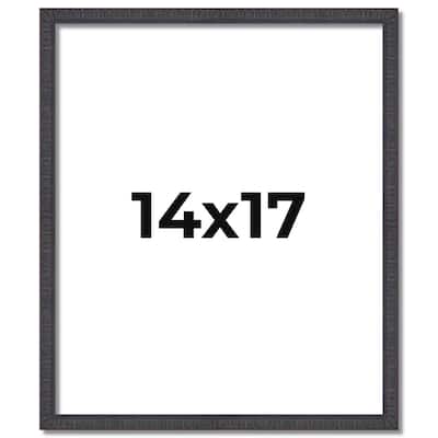 14x17 Frame Brown Solid Wood Picture Frame - Complete Modern Photo