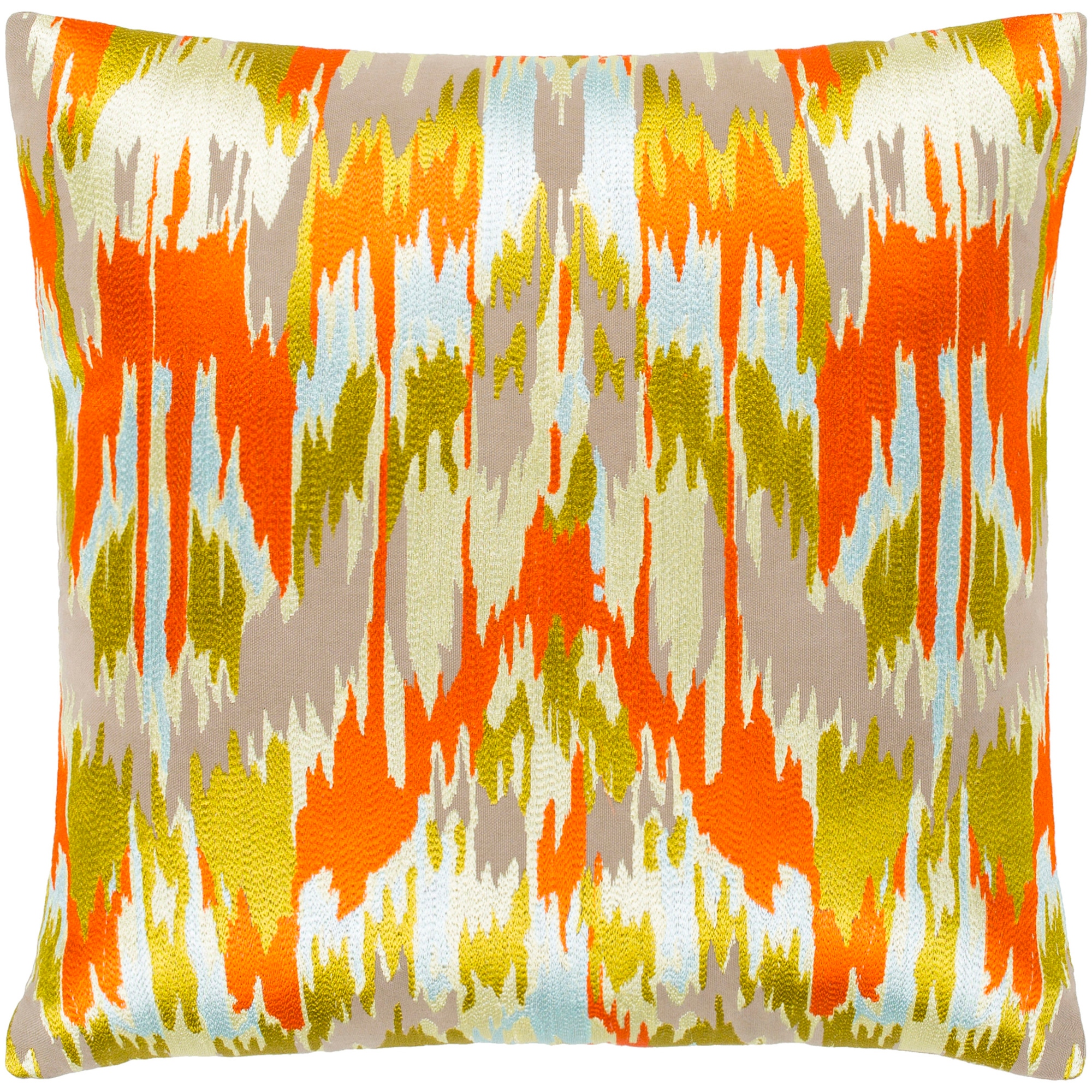 Orange ikat hotsell pillow