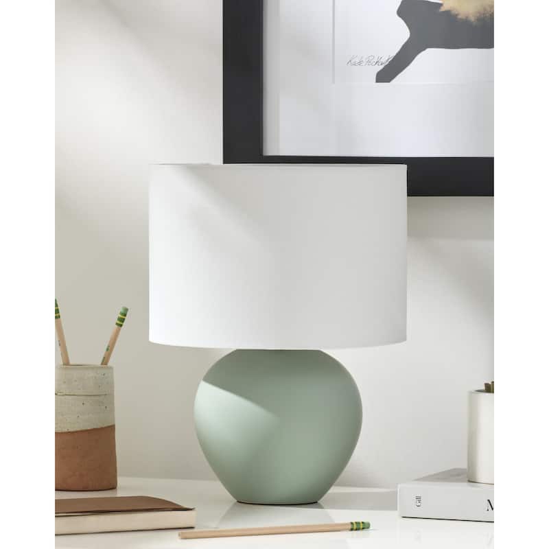Livabliss Elio Traditional Accent Table Lamp - Grass Green
